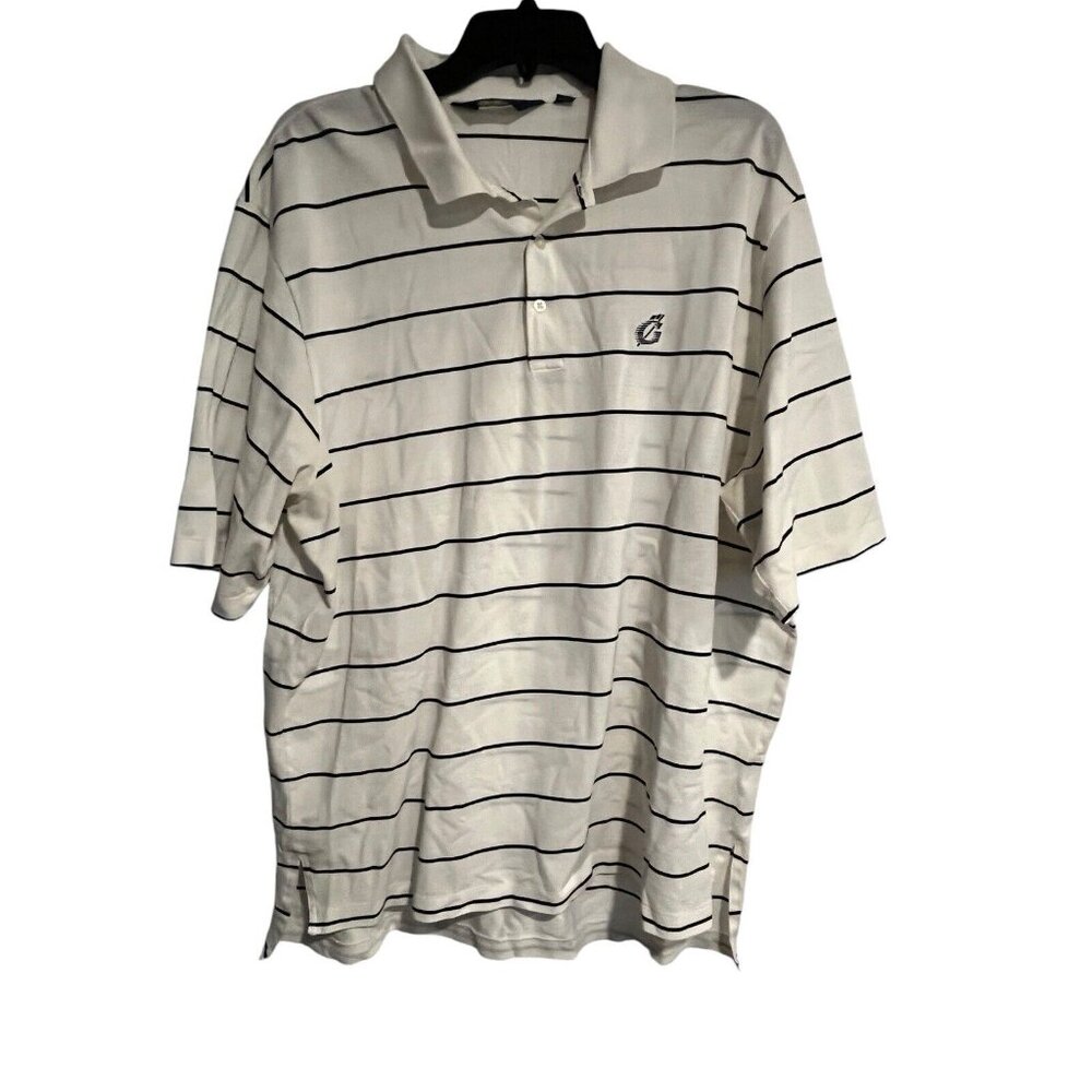 Polo Ralph Lauren Golf Mens Shirt Striped White Black Size XL